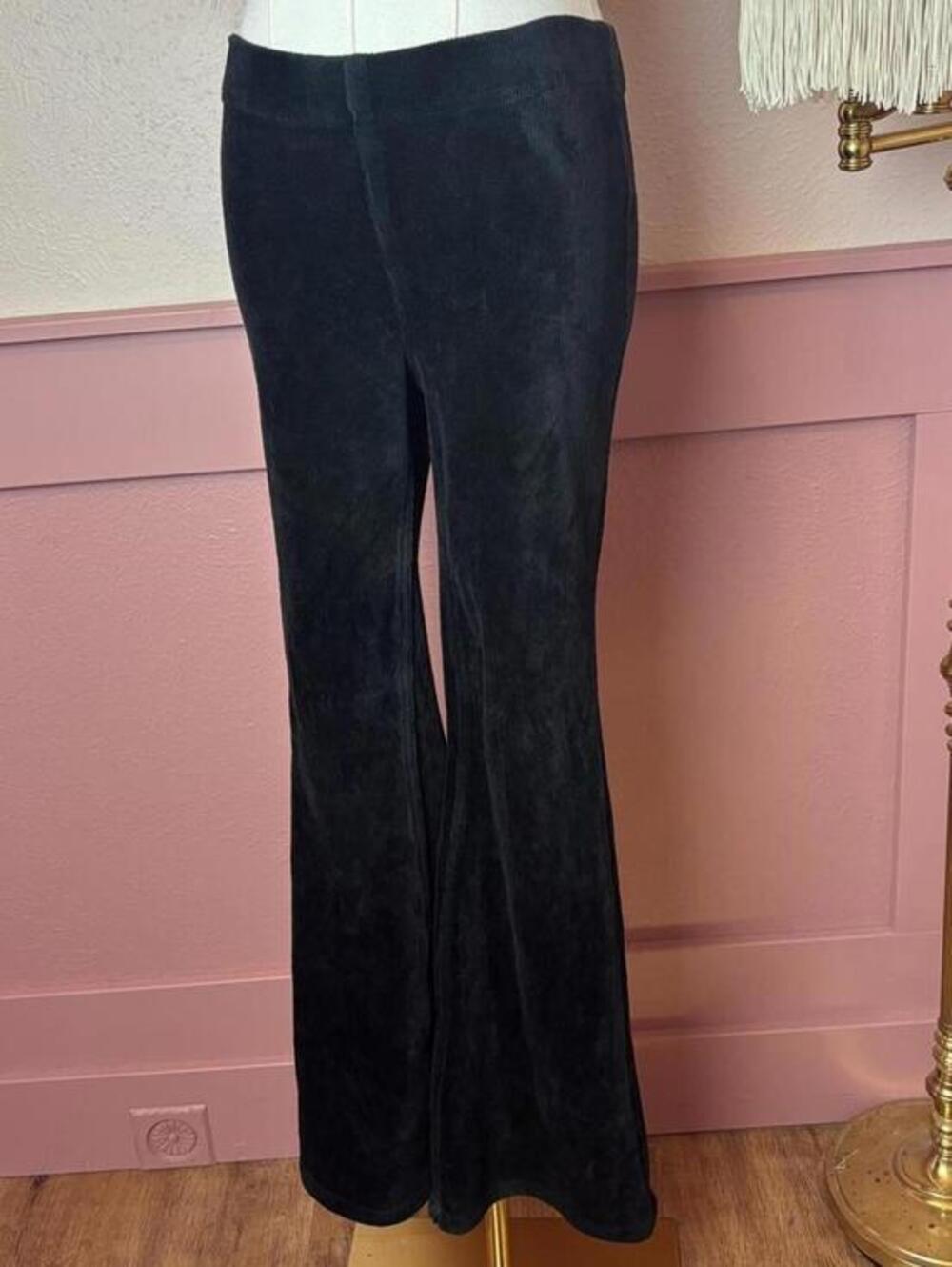velvet going out bell bottom flare pants  sugar & jade black party festival